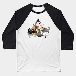 Crazy Cat Lady Baseball T-Shirt